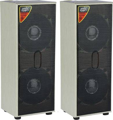 Barry John RK-555 3inch Double Speaker Wooden Satellite Speakers (Pack of 2) 40 W Home Audio Speaker