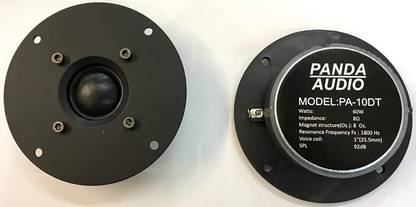 PANDA AUDIO DOME TWEETER PA-10DT (PAIR) DOE TWEETER (PAIR) PA-10DT 60W RMS 8 ohms Tweeter Car Speaker
