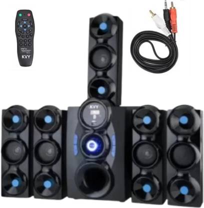 KVY HT-1 MULTIMEDIA SYSTEM 9500 W Bluetooth Home Theatre (Black, 5.1 Channel) 9500 W Bluetooth Home Theatre