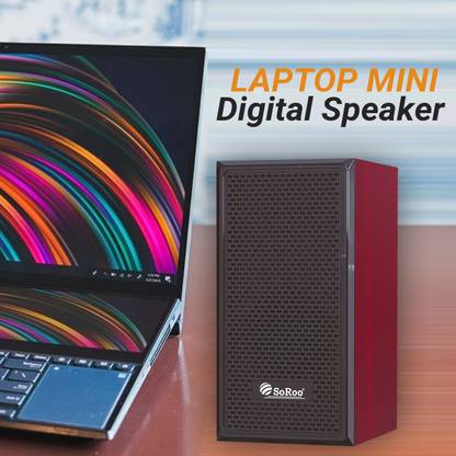 Soroo Future SR-206 Wooden high sound portable 10 W Laptop/Desktop Speaker