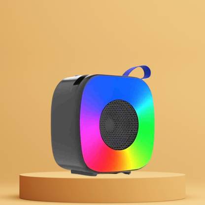 SACRO Sonic (PORTABLE DESKTOP SPEAKER) Deep Bass Sound with Dynamic LED LightE8 10 W Bluetooth Laptop/Desktop Speaker