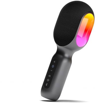 Kinetic 16W Bluetooth Speaker with Wireless Karaoke Mic, RGB Light, Type C Charging Port 10 W Bluetooth Laptop/Desktop Speaker