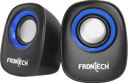 Frontech Premium 2.0 Channel USB Powered Speakers - 1.5W x 2 Output, AUX Input, Foam Edge 3 W Laptop/Desktop Speaker
