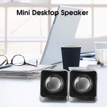BALRAMA KUBX E-02B Computer Desktop Speakers, Mini USB2.0 Desktop Speakers, 2 W Laptop/Desktop Speaker