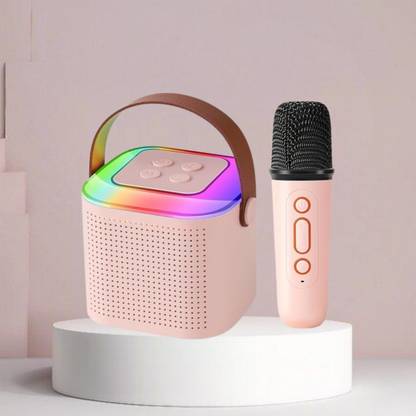 SACRO Y1 (PORTABLE WIRELESS SPEAKER) With Karaoke Mic and High Quality SoundB296 10 W Bluetooth Laptop/Desktop Speaker