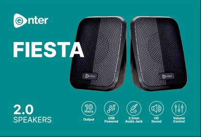 Enter Fiesta 10 W Laptop/Desktop Speaker