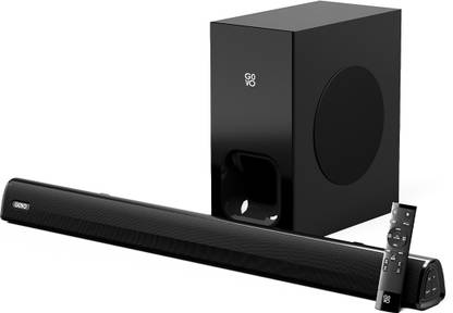 GOVO GOSURROUND 850 | 200W Bluetooth Soundbar|2.1 Channel with 6.25 Wired Subwoofer 200 W Bluetooth Soundbar  (Platinum Black, 2.1 Channel) at Rs. 4999