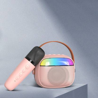 PTron Fusion Smart with Karaoke Mic, 10W Pristine Sound, 10Hrs Playtime, RGB Lights 10 W Bluetooth Speaker