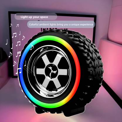 YAROH Tyre (Speakers) Wave Dynamic Sound (Bluetooth Speaker) with Subwoofer UI30 12 W Bluetooth Speaker