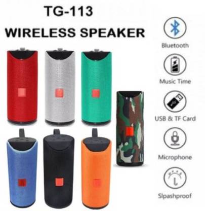 TWS URE-Portable Speaker TG-113 Splash-proof Speaker Compatible with All Mobiles 9 W Bluetooth Speaker