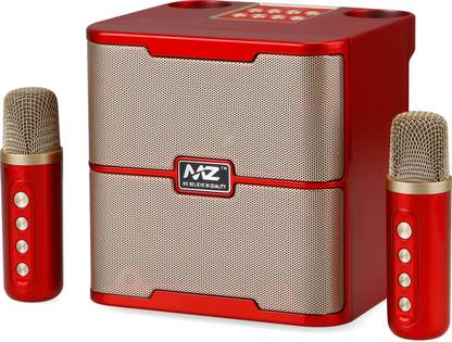 MZ M203 (PORTABLE BLUETOOTH SPEAKER) Dynamic Sound with 2 wireless mics Karaoke 20 W Bluetooth Speaker