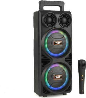 MZ M10 (KAROAKE PORTABLE SPEAKER)Dynamic Thunder Sound with Wired MIC & RGB,2200mAh 10 W Bluetooth Speaker