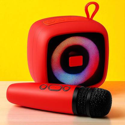 3BAAN X503 All-in-One Karaoke Mic and Speaker – Wireless, Portable, Rechargeable 5 W Bluetooth Speaker
