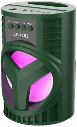 GLARIXA WS-03 Speaker Box 4 Inch Stereo Speaker With RGB Lights And Wired Microphone 6 W Bluetooth Speaker