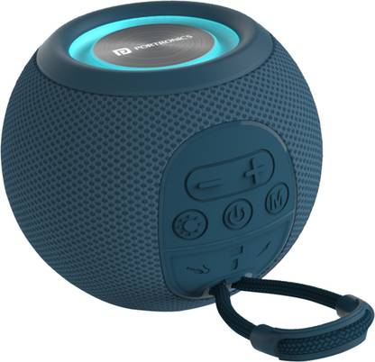 Portronics Resound Wireless with LED Lights, In-built FM Radio 5 W Bluetooth Speaker