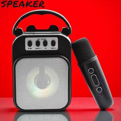Ziddjeet A153 All-in-One Karaoke Mic and Speaker – Wireless, Portable, Rechargeable 5 W Bluetooth Speaker