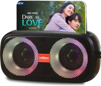 Pick Ur Needs Portable Wireless Speaker With RGB Dimmable Light USB/AUX/TF Card 6 Hrs Playtime 10 W Bluetooth Speaker