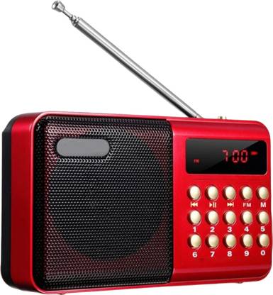 Tixtine Pocket FM Radio Bluetooth Speaker, Hidden Antenna, 6W|12 Hours AUX, SD Card, USB 6 W Bluetooth Speaker