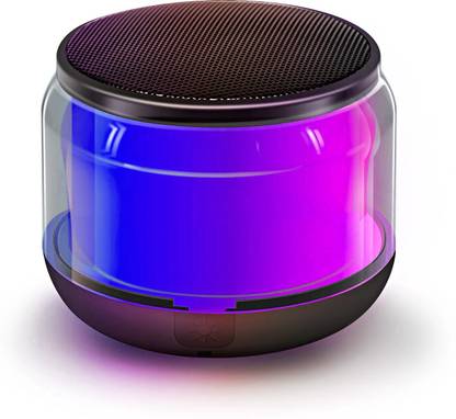 POSITIVE VIBES FOREVER Powerful Bass Mini SpeakerPortable Wireless Bluetooth RGB Colorful Party Speaker 5 W Bluetooth Speaker