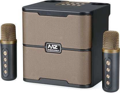 MZ M203 (PORTABLE BLUETOOTH SPEAKER) Dynamic Sound with 2 wireless mics Karaoke 20 W Bluetooth Speaker