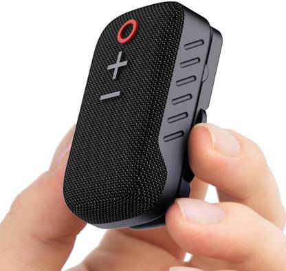 Portronics Talk Three Wearable with Mic,Spring Clip-On,10Hours Playtime 2 W Bluetooth Speaker