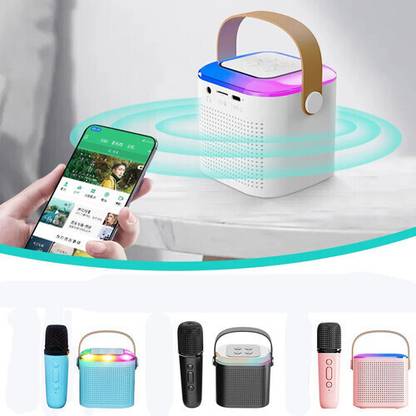 JANROCK ER,N-FDM Karaoke Speaker Wireless Mic, Dynamic RGB Lights 10 W Bluetooth Speaker