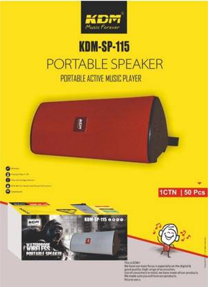 KDM SP 115 Water Proof High Sound Speaker 5 W Bluetooth Speaker