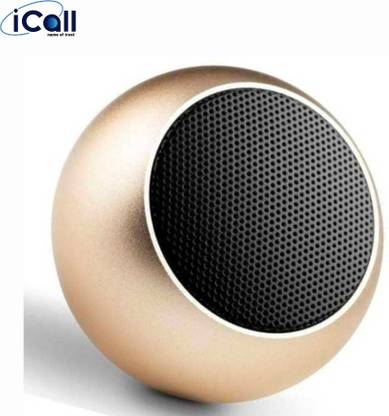icall M4 Colorful Wireless Mini Round Dynamic Metal With High Bass 5 W Bluetooth Speaker