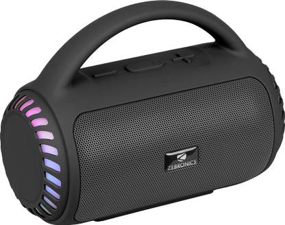 ZEBRONICS County 5 Plus,TWS, USB,8 Multi-Color LED Modes,Call Function,Deep Bass 8 W Bluetooth Speaker