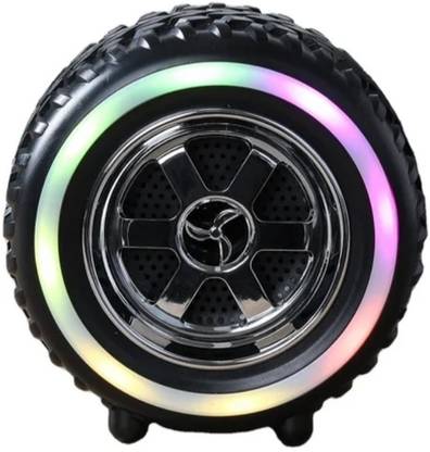 markif WHEELSHAPE PORTABLE BLUETOOTH SPEAKER SUBWOOFER EFFECT RGB LIGHTS 10 W Bluetooth Speaker