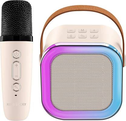 CHG [2024 New] Karaoke Machine Set for Kids with Portable Bluetooth 5.3 Speaker 5 W Bluetooth Speaker