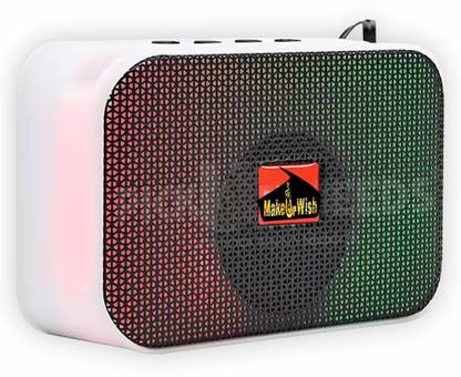 Make Ur Wish Wireless Portable Mini Speaker With RGB Disco Light USB / TF Card Supported 5 W Bluetooth Speaker