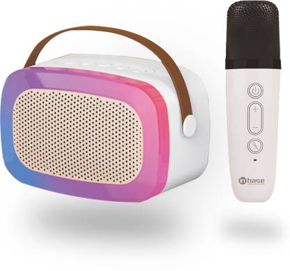 Inbase Bluetooth Speaker with Wireless Karaoke Mic, 5 Hrs Playtime, Portable 6 W Bluetooth Speaker
