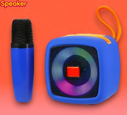 Ziddjeet X101 PORTABLE BLUETOOTH SPEAKER Dynamic Thunder Sound Wireless Mic RGB Light 5 W Bluetooth Speaker