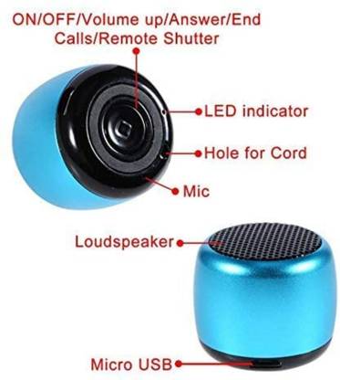 PRITITHING Best Sound Quality Mini Wireless Bluetooth Speaker for/Laptop/Home Audio (Pink) 56 W Bluetooth Speaker