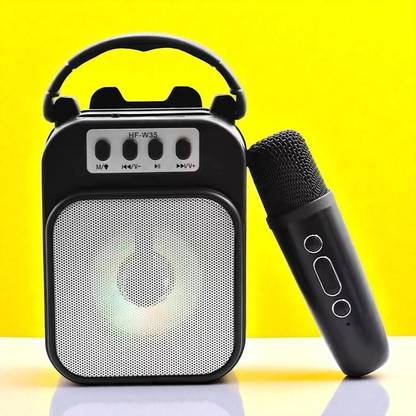 Ziddjeet A350 Portable Karaoke Microphone with Speaker – Wireless, Loud, and Clear 5 W Bluetooth Speaker
