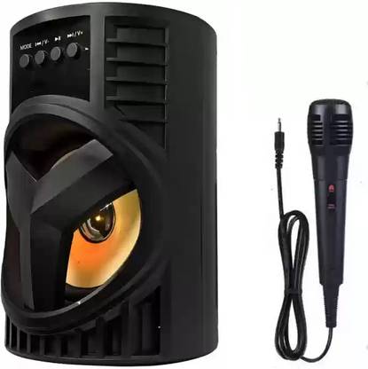 RECTITUDE Super Bass Party Speaker with Handle Home Subwoofer and RGB Light, Aux Input 6 W Bluetooth Speaker