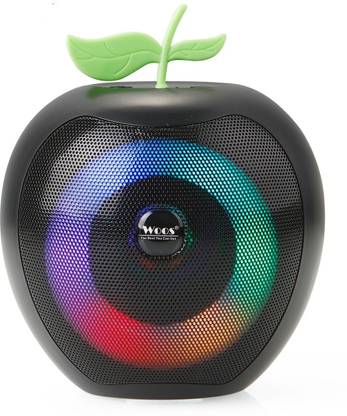 WOOS 3D Sound apple shape Bluetooth Speaker with RGB Light Super Bass 5 W Bluetooth Speaker