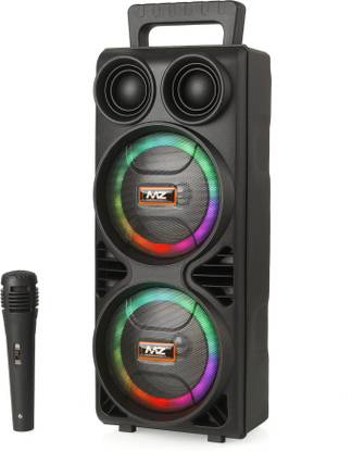 MZ M10 (PORTABLE KAROAKE SPEAKER)Dynamic Thunder Sound with Wired MIC & RGB,2200mAh 10 W Bluetooth Speaker