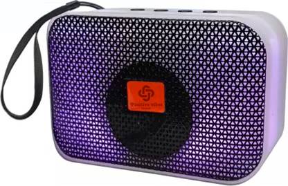 POSITIVE VIBES FOREVER Extra Bass Bluetooth 5.0 version Speaker with colourful RGB light,USB,TF card,FM 5 W Bluetooth Speaker