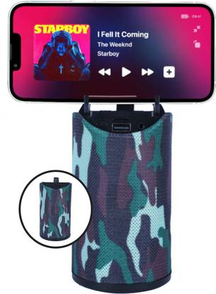 KSD wireless Bluetooth subwoofer outdoor High bass speaker, phone stand 10 W Bluetooth Speaker