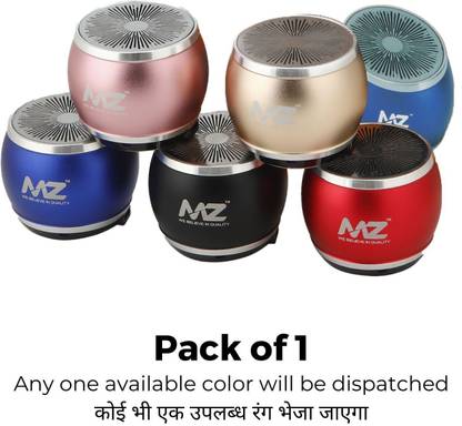 MZ S2 (PORTABLE BLUETOOTH MINI SPEAKER) Dynamic Metal Sound with High Bass 3 W Bluetooth Speaker