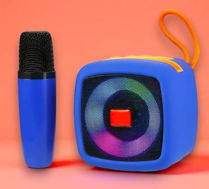Ziddjeet X333 PORTABLE BLUETOOTH SPEAKER Dynamic Thunder Sound Wireless Mic RGB Light 5 W Bluetooth Speaker