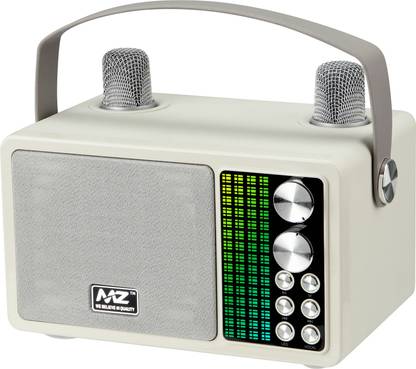 MZ M202 (PORTABLE BLUETOOTH SPEAKER) Dynamic Sound with 2 wireless mics Karaoke 30 W Bluetooth Speaker