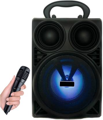 Musify BRANDED WS-402 Wireless 4" Speaker Led Light subwoofer with Carry Handle 15 W Bluetooth Speaker