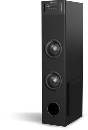 Pebble Watt Stereo Sound, Deep Bass, LCD Display, Wireless Mic for Karaoke 2.1 W Bluetooth Tower Speaker