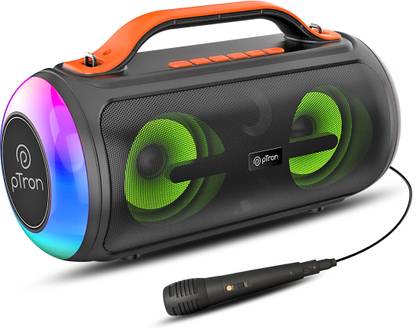 PTron Fusion Octane 40 W Bluetooth Party Speaker (Black, 2.0 Channel)