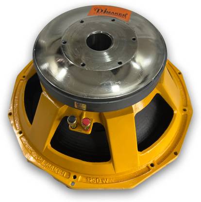 DJ Maker DJ Speaker 15 Inch 1250 Watts | VOICE COIL DIA -- 100MM / 4" IN-OUT 1250 W PA Speaker