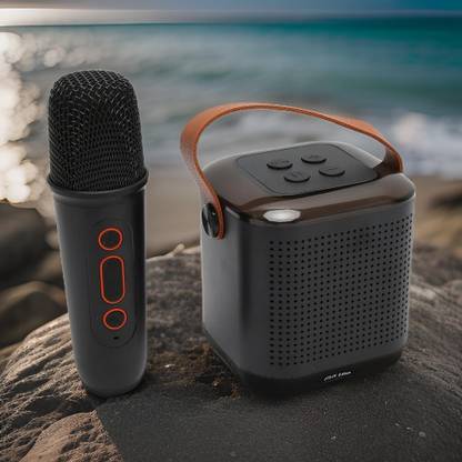 SYARA Y1 Karaoke Machine: Wireless Mic, RGB Lights, Memory Card Playback 89 10 W Bluetooth PA Speaker