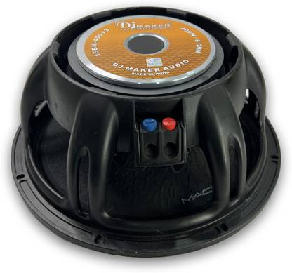 DJ Maker DJ Speaker 15 Inch Nominal Diameter - 381MM / 15" Voice Coil Dia - 76.2 MM / 3" 400 W PA Speaker